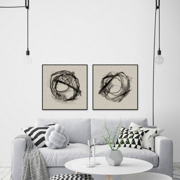 Bumble Bee Flight II Diptych