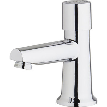 Chicago Faucets 3500-E2805ABCP Single Supply Metering Sink Faucet