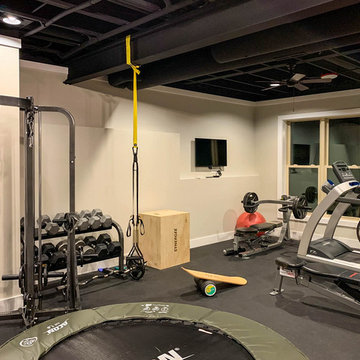 Modern Farm House Finished Basement