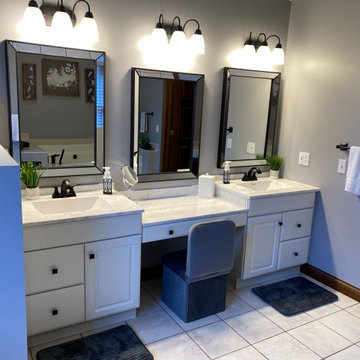 Cultured Marble Shower and Bathroom Makeover