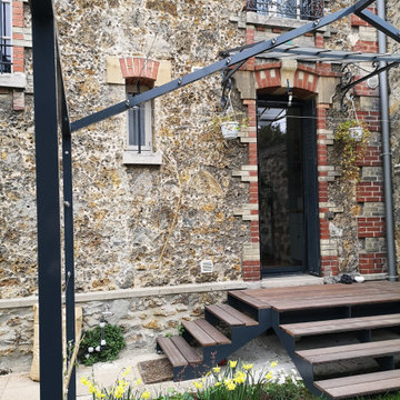 Un escalier sur mesure avec 2 volées de marches