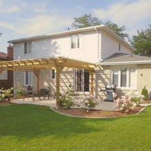 wood details - pergola arbor gate deck bench landscaping