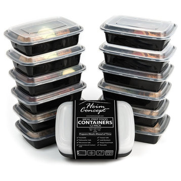 Heim Concept Premium Meal Prep Food Containers With Lids, 12-Pack