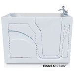 HealthSmart - HealthSmart Walk-In Bathtub, Standard (52"), Soaker, Right Hand Door - Safer and more comfortable than traditional tubs, the HealthSmart Walk-In Bathtub offers a variety of features that make it a smarter choice for your home. With durable acrylic construction, slip-resistant floor and seat, safety grab, and inward-swinging door, it's an ideal addition to your home - especially for anyone at high risk of slipping or injury. A generous chair height and tub depth also add greatly to its comfort, making it as much a choice in comfort as it is in safety.