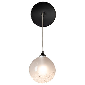 Hubbardton Forge 208903-85-FD Fritz Globe Low Voltage Sconce in Sterling
