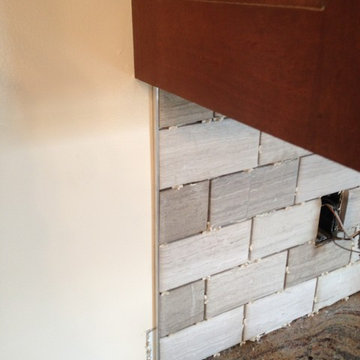Green Granite and Backsplash