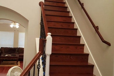 Inspiration for a staircase remodel in Houston