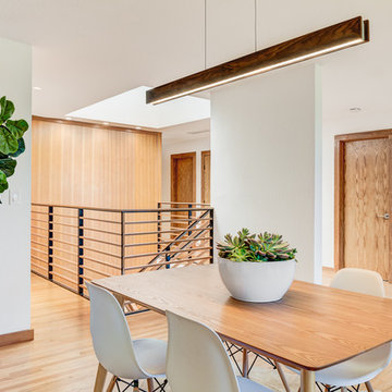 Contemporary with Warm Wood Accents