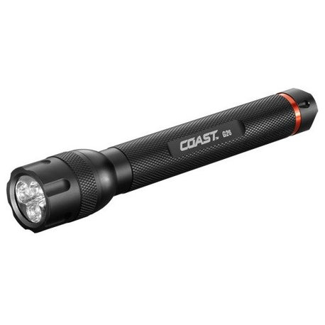 Coast 19680 LED Flashlight, G26, 120 Lumens Output, 134' Beam Distance