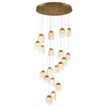 Paget 19-Light Chandelier in Gold