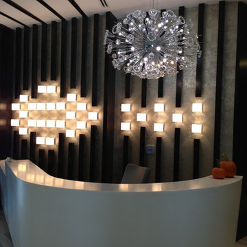 Starburst Atomic 24-Light Chrome Finish Clear Crystal Sputnik Chandelier