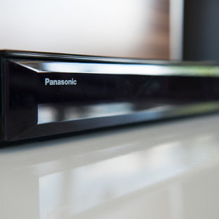 Trendy home theater photo in Stuttgart