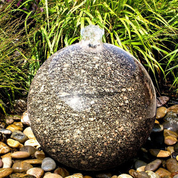 Peacock Green Sphere Fountain