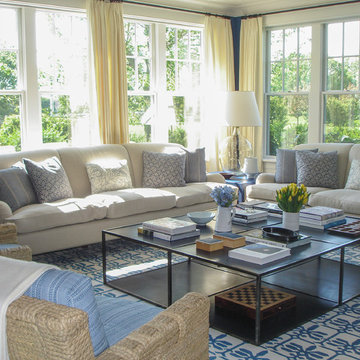 Traditional Hamptons with an Edge – Complete Renovation & Addition – Family Room