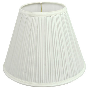 59126 Pleated Empire Shape UNO Lamp Shade, Off White 6"x12"x9"