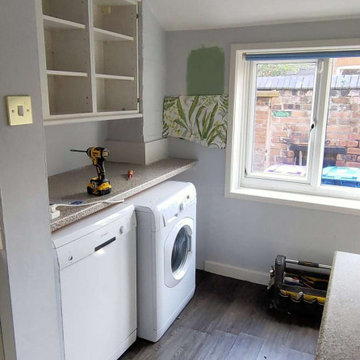 Liverpool L18 Kitchen refurbishment utility and dining area