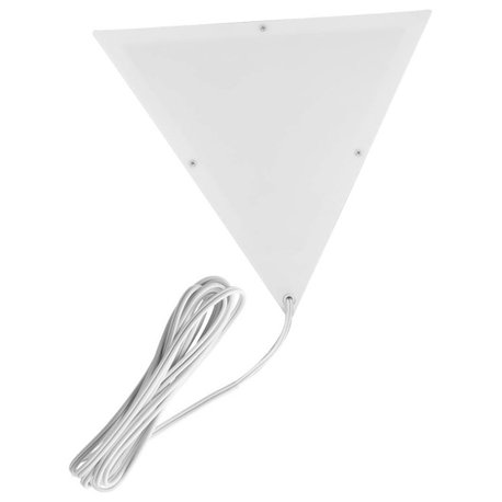 Beacon Triangle Corner Light, Plug-In 17' Cord, White Installs in Seconds - Perf