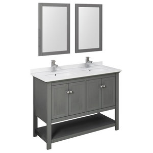 Fresca Manchester 48 Double Sink, 48 Double Sink Vanity White
