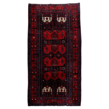 Consigned, Persian Rug, 5'x10', Handmade Wool Hamadan