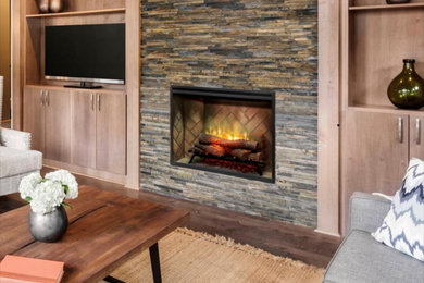 Example of a classic living room design in Other