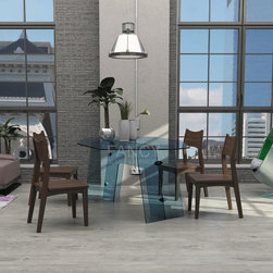 MALACHITE GLASS DINING TABLE - Furniture