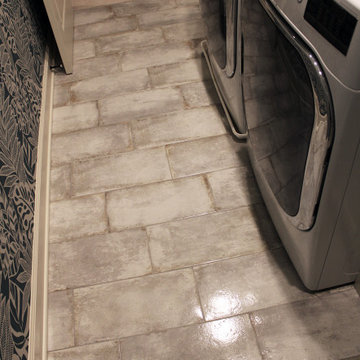 Laundry Room Floor - Tile & Installation by Exact Tile Inc