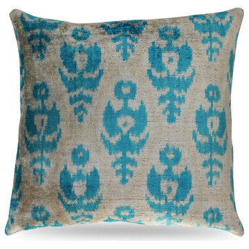 Canvello Geometric Blue Pillows With Decorative Cover 16"x16"