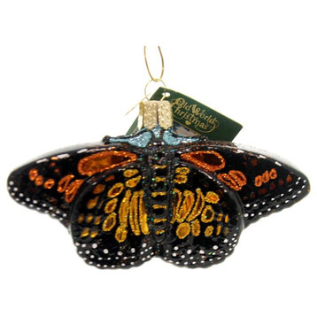 Old World Christmas Monarch Butterfly Glass Ornament North America 12475