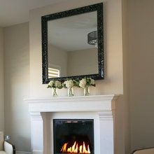 Concrete fireplace surrounds