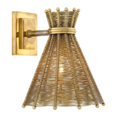 Tiki Wall Lamp | Eichholtz Kon Tiki, gold, 28"W x 28"D x 78"H