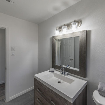 3 bedroom 1 bath COnversion to a 2 bedroom 2 bath AFTER Photos