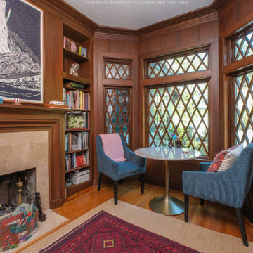 Wood Windows with Grilles in Amazing Home Library - Renewal by Andersen San Fran