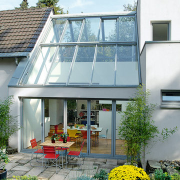 Gartenansicht Glasdach