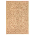 Bareens Designer Rugs - Boho Chic Ziegler Marcella Beige Brown Hand-Knotted Wool Rug - 10'3'' x 13'8'' - Enhance the ambiance of your home with this magnificent Persian-influenced Turkish hand-knotted rug made by skilled artisans capable of creating the most exceptional vegetable dyes and hand-spun wool. This exquisite handmade rug is a one-of-a-kind Peshawar Kafkaz, otherwise identified as Chobi, Chobi Peshawar, Oushak, or Ziegler rug. These handmade rugs are crafted in Pakistan utilizing superior-quality wool imported from Australia, New Zealand, and Korea in two types of weaves: the Persian weave and the Mori weave. This rug is meticulously crafted by hand using the finest natural vegetable dyes extracted from local plants. The artisans use a blend of hand-spun local and fine merino wool, resulting in a rug with a compelling texture, higher lanolin content, and longer staple. The artisans occasionally incorporate natural or artificial silk into the pile to enhance specific motifs. The finished product is an awe-inspiring execution of flawless design and an understated palette that exudes elegance.