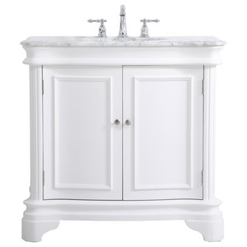 Elegant VF52036WH 36"Single Bathroom Vanity Set, White