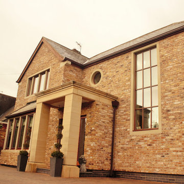 BrickSlips.co.uk - London Weathered Yellow - Customer, External House Cladding.