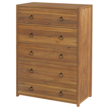 Lark 5 Drawer Dresser, Natural