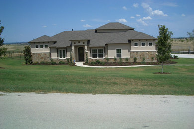 Contemporary exterior home idea in Dallas
