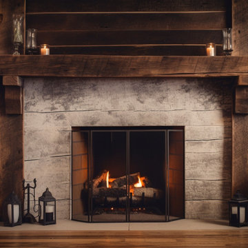 Gorgeous Fireplace Mantels with Wooden Corbels