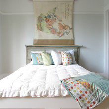 fireplace headboard