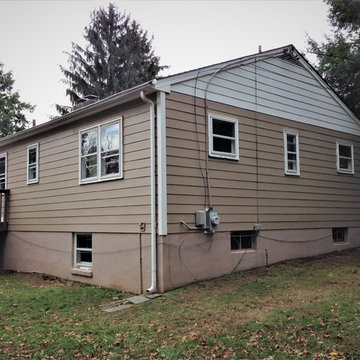White and Khaki Brown James Hardie Fiber Cement Planks in Doylestown, PA