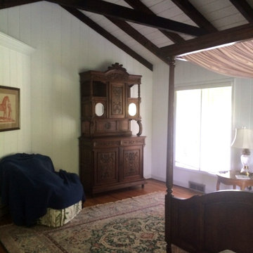 Antique Buffet and Vintage Chairs in Charming Cottage