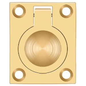 Home Improvement Deltana FRP175U15A 1 3/4-Inch x 1 3/8-Inch Solid Brass Flush Ring Pull Top Notch Distributors Inc. 