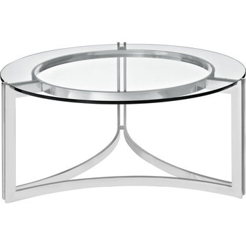 Caprara Stainless Steel Coffee Table - Silver