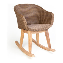 Wintons Teak Matz Rocking Chair - Patio Furniture And Outdoor Furniture