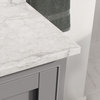 Cascade Bath Vanity, Sapphire Gray, 72", Brushed Nickel Hardware, Double, Freestanding