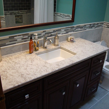 Gray bathroom