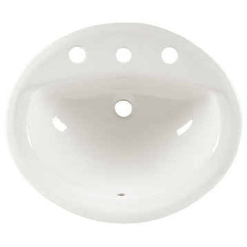 American Standard 0475.020 Aqualyn 20-3/8" Drop In Porcelain - White