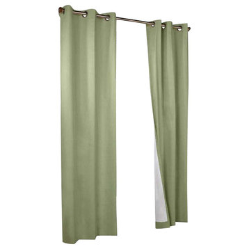 Thermalogic Weather Cotton Fabric Grommet Top Window Panel Pair Sage