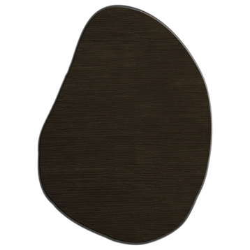 Flagstone Chocolate Wool Rug, 5'x8'
